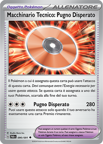 Macchinario Tecnico: Pugno Disperato 090/091 - ITA - Near Mint - Scarlatto e Violetto - Destino di Paldea - Carta Pokemon