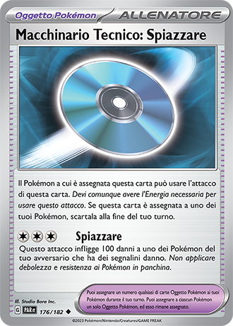 Macchinario Tecnico: Spiazzare 176/182 - ITA - Near Mint - Scarlatto e Violetto - Paradosso Temporale - Carta Pokemon