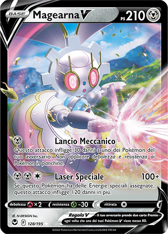 Magearna-V 128/195 - ITA - Near Mint - Spada e Scudo - Tempesta Argentata - Carta Pokemon