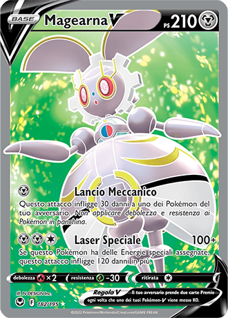 Magearna-V 182/195 Full Art - ITA - Near Mint - Spada e Scudo - Tempesta Argentata - Carta Pokemon