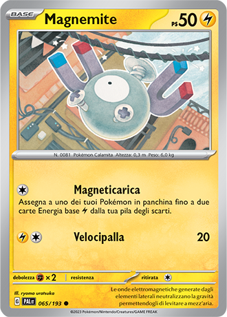 Magnemite 065/193 - ITA - Near Mint - Scarlatto e Violetto - Evoluzioni a Paldea - Carta Pokemon