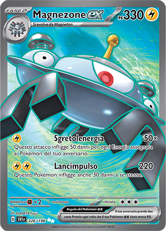 Magnezone-ex 226/198 Full Art - ITA - Near Mint - Scarlatto e Violetto - Carta Pokemon