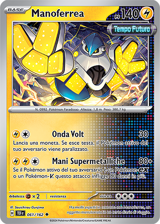 Manoferrea 061/162 - ITA - Near Mint - Scarlatto e Violetto - CronoForze - Carta Pokemon