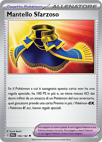 Mantello Sfarzoso 166/182 - ITA - Near Mint - Scarlatto e Violetto - Paradosso Temporale - Carta Pokemon