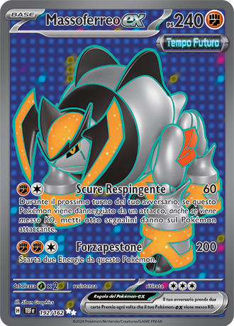 Massoferreo-ex 192/162 Full Art - ITA - Near Mint - Scarlatto e Violetto - CronoForze - Carta Pokemon