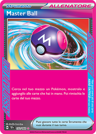 Master Ball 153/162 Holo - ITA - Near Mint - Scarlatto e Violetto - CronoForze - Carta Pokemon