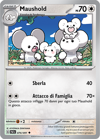 Maushold 074/091 - ITA - Near Mint - Scarlatto e Violetto - Destino di Paldea - Carta Pokemon