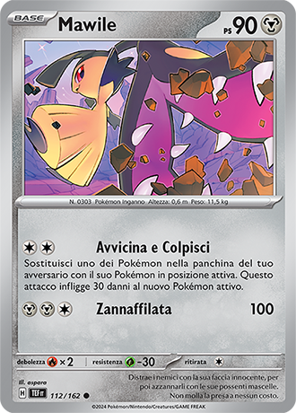 Mawile 112/162 Reverse Holo - ITA - Near Mint - Scarlatto e Violetto - CronoForze - Carta Pokemon