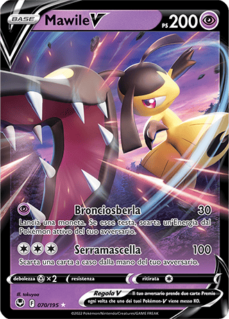 Mawile-V 070/195 - ITA - Near Mint - Spada e Scudo - Tempesta Argentata - Carta Pokemon