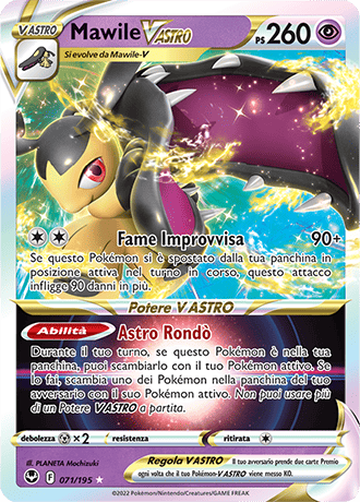 Mawile-V ASTRO 071/195 - ITA - Near Mint - Spada e Scudo - Tempesta Argentata - Carta Pokemon