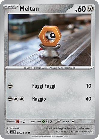 Meltan 102/142 - ITA - Near Mint - Scarlatto e Violetto - Corona Astrale - Carta Pokemon