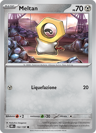 Meltan 152/197 - ITA - Near Mint - Scarlatto e Violetto - Ossidiana Infuocata - Carta Pokemon