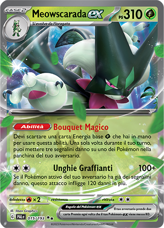 Meowscarada ex 015/193 - ITA - Near Mint - Scarlatto e Violetto - Evoluzioni a Paldea - Carta Pokemon