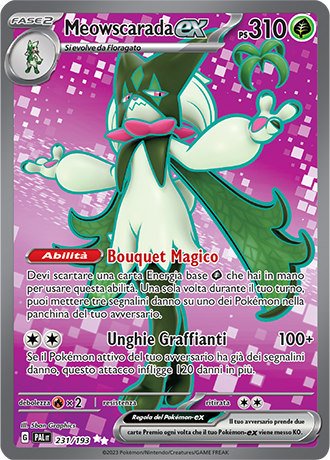 Meowscarada ex 231/193 Full Art - ITA - Near Mint - Scarlatto e Violetto - Evoluzioni a Paldea - Carta Pokemon