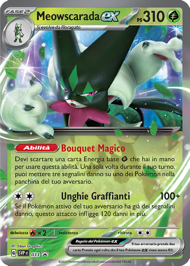 Meowscarada-ex SVP 033 - ITA - Near Mint - Promo Scarlatto e Violetto - Carta Pokemon