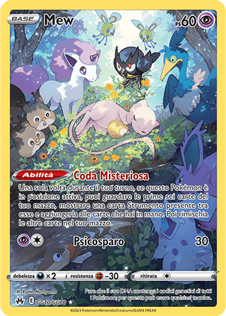 Mew GG10/GG70 Galleria di Galar - ITA - Near Mint - Spada e Scudo - Zenit Regale - Carta Pokemon