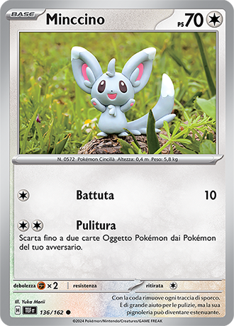 Minccino 136/162 - ITA - Near Mint - Scarlatto e Violetto - CronoForze - Carta Pokemon