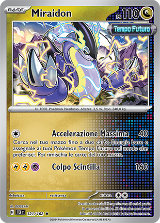 Miraidon 121/162 Holo - ITA - Near Mint - Scarlatto e Violetto - CronoForze - Carta Pokemon