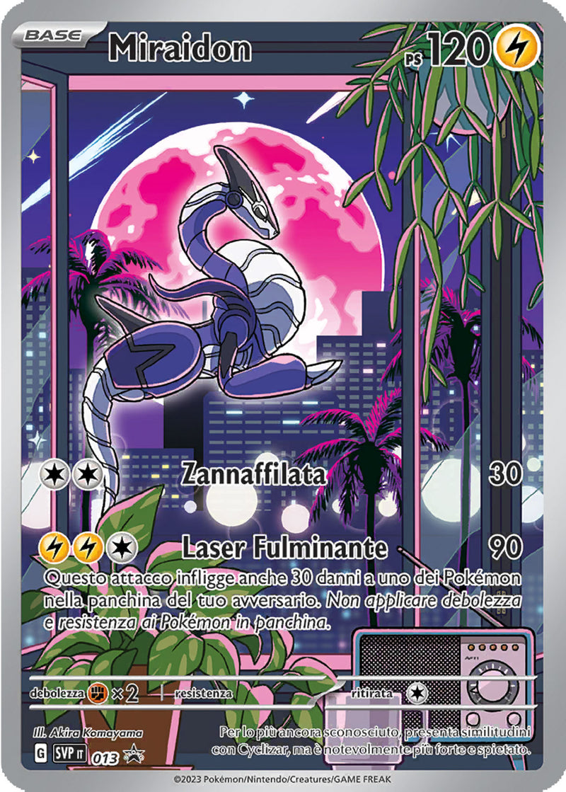 Miraidon SVP 013 Illustrazione Rara - ITA - Mint Sigillata - Promo Scarlatto e Violetto - Carta Pokemon