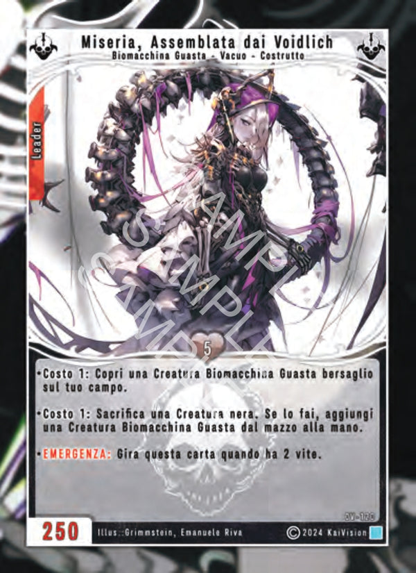 Miseria, Assemblata dai Voidlich OV - 120 Non Comune - 1a Edizione - ITA - Near Mint - Oppressione Vacua - Carta Creatures of Exo