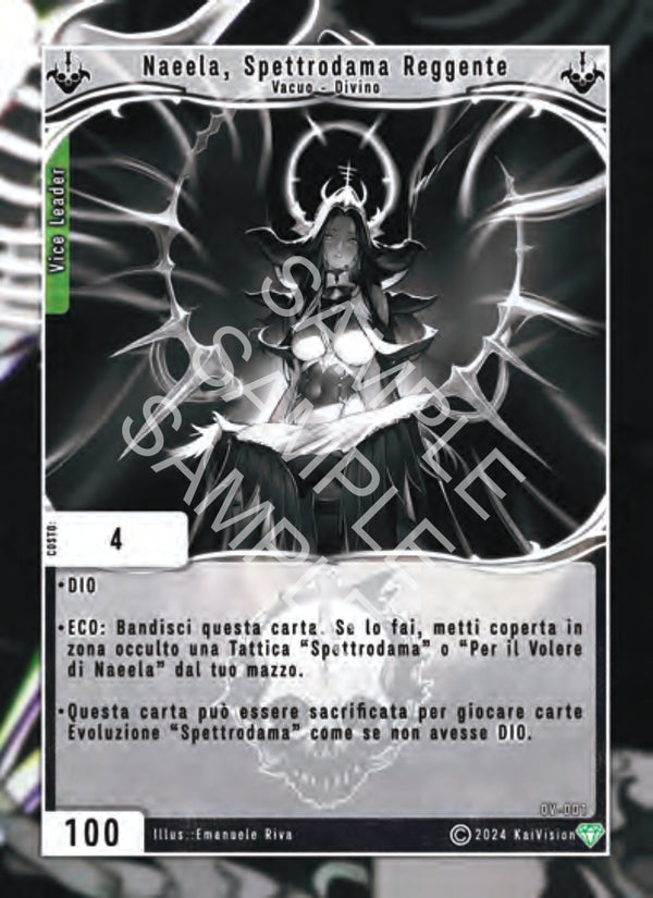 Naeela, Spettrodama Reggente OV - 001 Collector Grid Foil - 1a Edizione - ITA - Near Mint - Oppressione Vacua - Carta Creatures of Exo