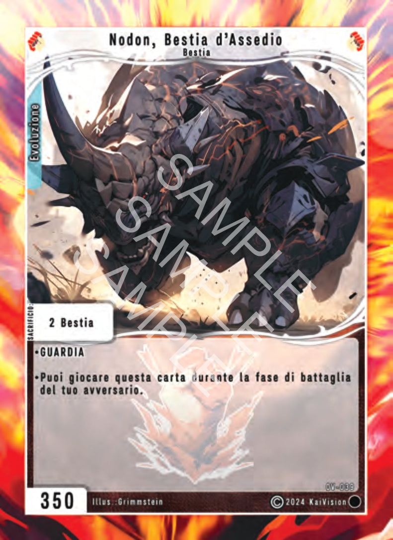 Nodon, Bestia d'Assedio OV - 039 Comune - 1a Edizione - ITA - Near Mint - Oppressione Vacua - Carta Creatures of Exo