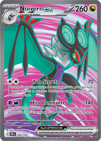 Noivern ex 246/193 Full Art - ITA - Near Mint - Scarlatto e Violetto - Evoluzioni a Paldea - Carta Pokemon