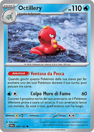 Octillery 034/182 - ITA - Near Mint - Scarlatto e Violetto - Paradosso Temporale - Carta Pokemon