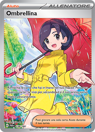 Ombrellina 238/182 Full Art - ITA - Near Mint - Scarlatto e Violetto - Paradosso Temporale - Carta Pokemon