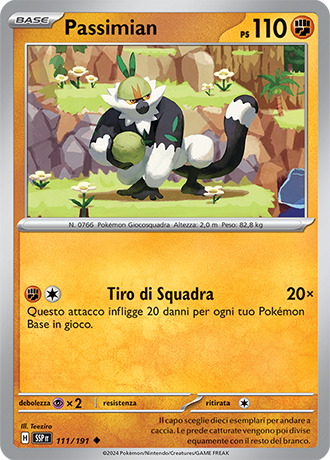 Passimian 111/191 - ITA - Near Mint - Scarlatto e Violetto - Scintille Folgoranti - Carta Pokemon 0