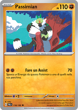 Passimian 118/193 Reverse Holo - ITA - Near Mint - Scarlatto e Violetto - Evoluzioni a Paldea - Carta Pokemon