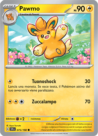 Pawmo 075/198 - ITA - Near Mint - Scarlatto e Violetto - Carta Pokemon