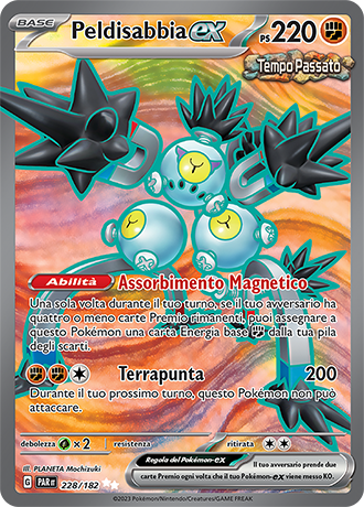 Peldisabbia-ex 228/182 Full Art - ITA - Near Mint - Scarlatto e Violetto - Paradosso Temporale - Carta Pokemon