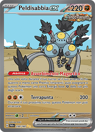 Peldisabbia-ex 250/182 Alternative Art - ITA - Near Mint - Scarlatto e Violetto - Paradosso Temporale - Carta Pokemon