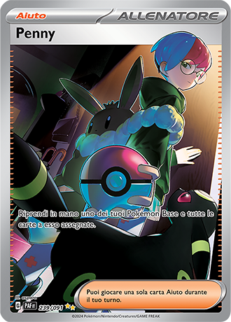 Penny 239/091 Alternative Art - ITA - Near Mint - Scarlatto e Violetto - Destino di Paldea - Carta Pokemon