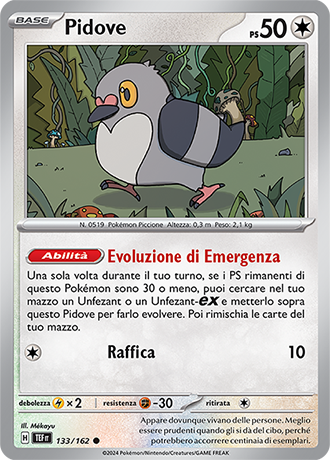 Pidove 133/162 - ITA - Near Mint - Scarlatto e Violetto - CronoForze - Carta Pokemon