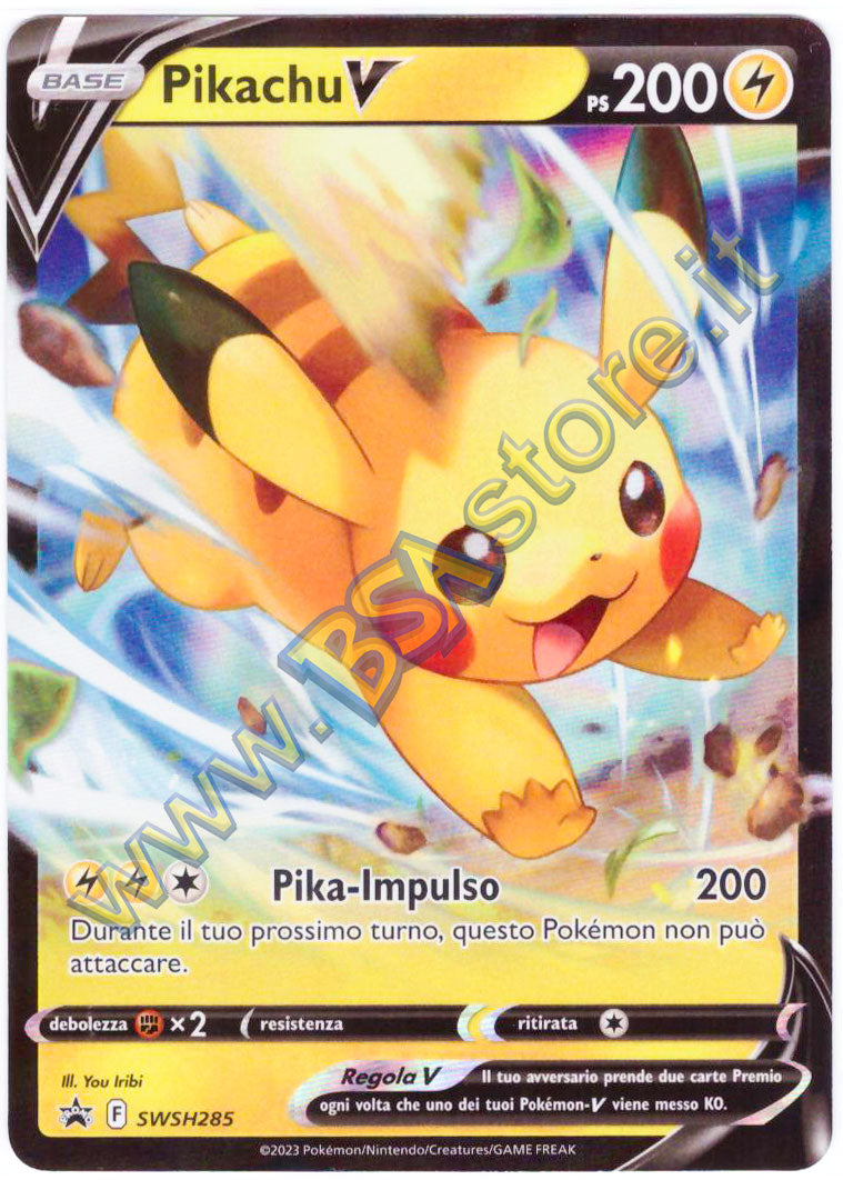 Pikachu-V SWSH285 - ITA - Near Mint - Promo Spada e Scudo - Carta Pokemon