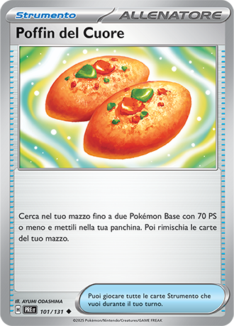 Poffin del Cuore 101/131 Reverse Holo Masterball - ITA - Near Mint - Scarlatto e Violetto - Evoluzioni Prismatiche - Carta Pokemon