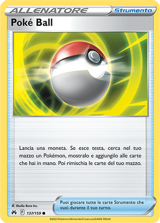 Pokè Ball 137/159 - ITA - Near Mint - Spada e Scudo - Zenit Regale - Carta Pokemon