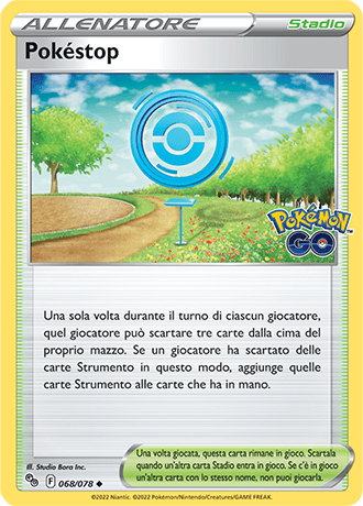 Pokéstop 068/078 - ITA - Near Mint - Spada e Scudo - Pokemon GO - Carta Pokemon