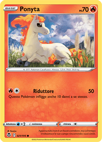 Ponyta 021/195 - ITA - Near Mint - Spada e Scudo - Tempesta Argentata - Carta Pokemon