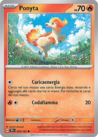 Ponyta 026/162 - ITA - Near Mint - Scarlatto e Violetto - CronoForze - Carta Pokemon