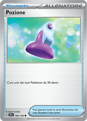 Pozione 188/198 - ITA - Near Mint - Scarlatto e Violetto - Carta Pokemon