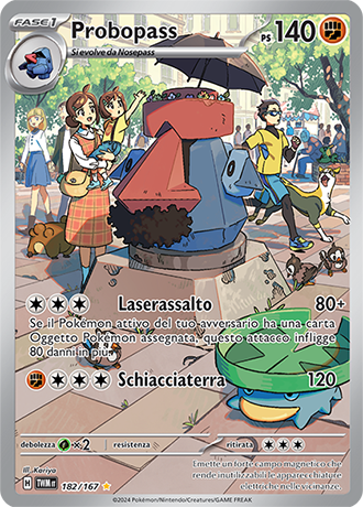 Probopass 182/167 Illustrazione Rara - ITA - Near Mint - Scarlatto e Violetto - Crepuscolo Mascherato - Carta Pokemon