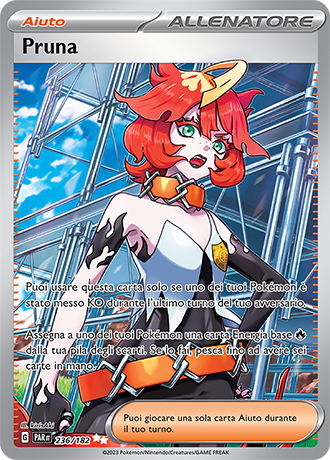 Pruna 236/182 Full Art - ITA - Near Mint - Scarlatto e Violetto - Paradosso Temporale - Carta Pokemon