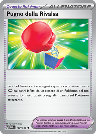 Pugno della Rivalsa 197/197 - ITA - Near Mint - Scarlatto e Violetto - Ossidiana Infuocata - Carta Pokemon