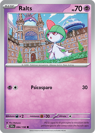 Ralts 084/198 - ITA - Near Mint - Scarlatto e Violetto - Carta Pokemon