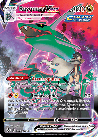 Rayquaza-VMAX TG20/TG30 Trainer Gallery - ITA - Near Mint - Spada e Scudo - Tempesta Argentata - Carta Pokemon