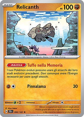 Relicanth 084/162 Holo - ITA - Near Mint - Scarlatto e Violetto - CronoForze - Carta Pokemon