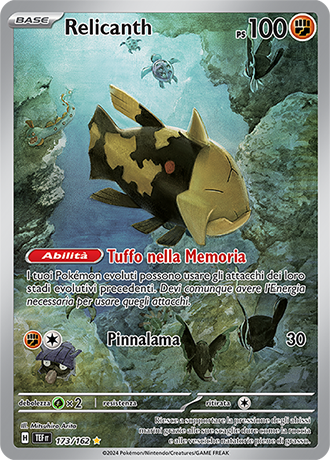 Relicanth 173/162 Illustrazione Rara - ITA - Near Mint - Scarlatto e Violetto - CronoForze - Carta Pokemon